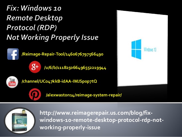 Windows 10 Remote Desktop Protocol